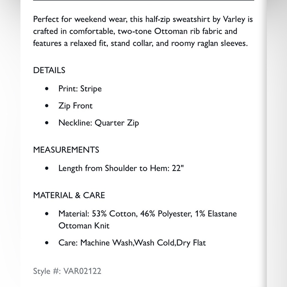 Varley Milano half-zip - Picture 10 of 10